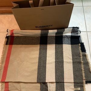 Burberry Cashmere Blanket Scarf